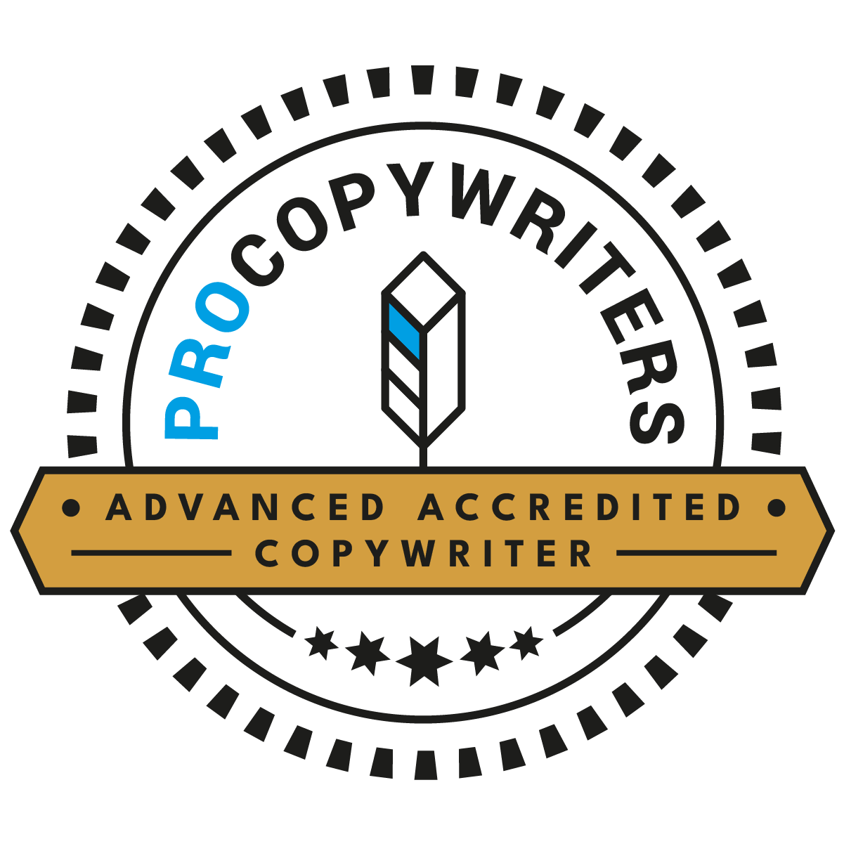 Advanced Accredited Copywriter badge