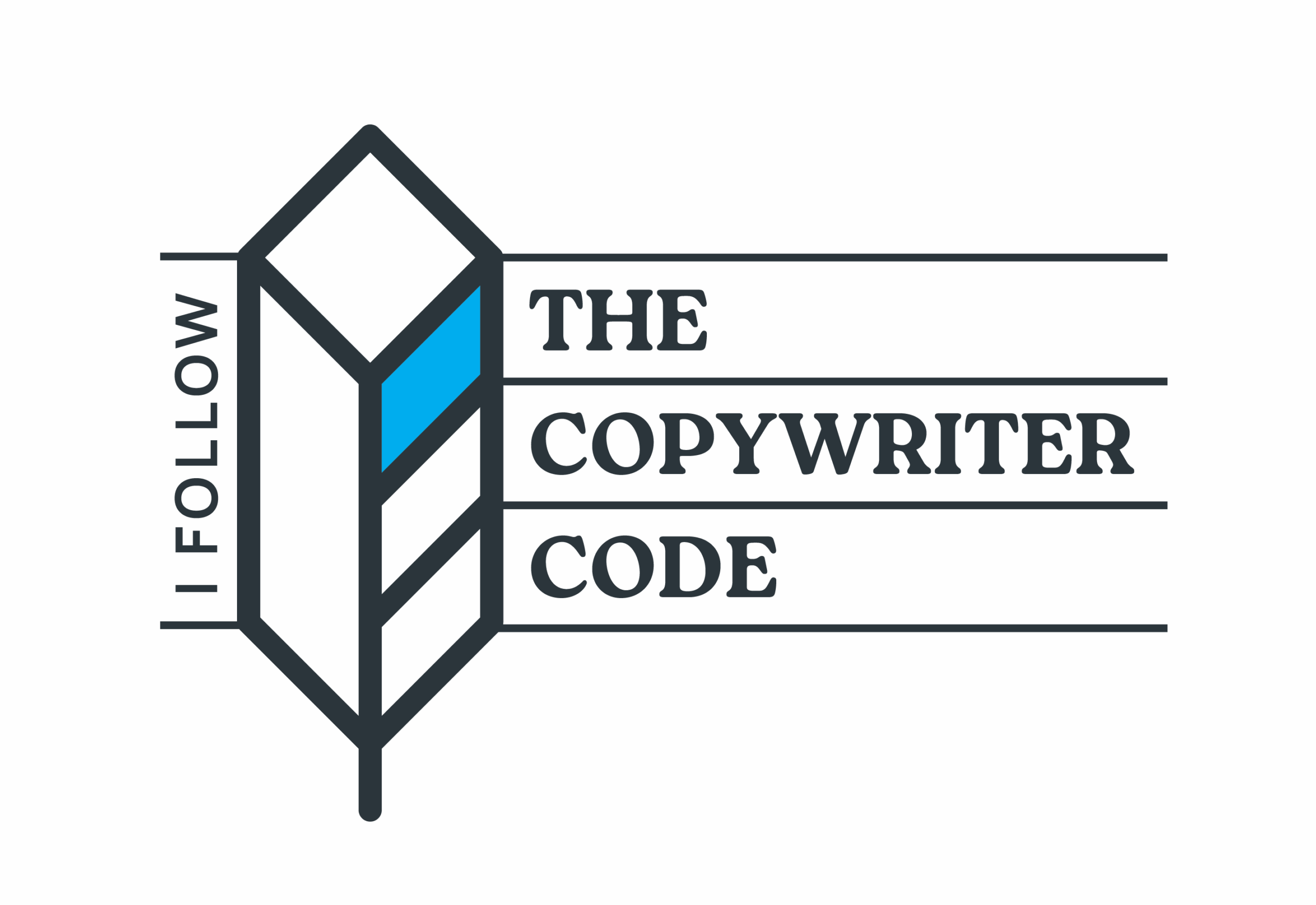 I Follow The Copywriter Code badge